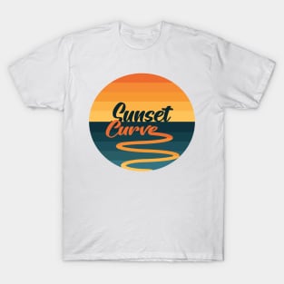 Sunset Curve Retro - nature vibes T-Shirt